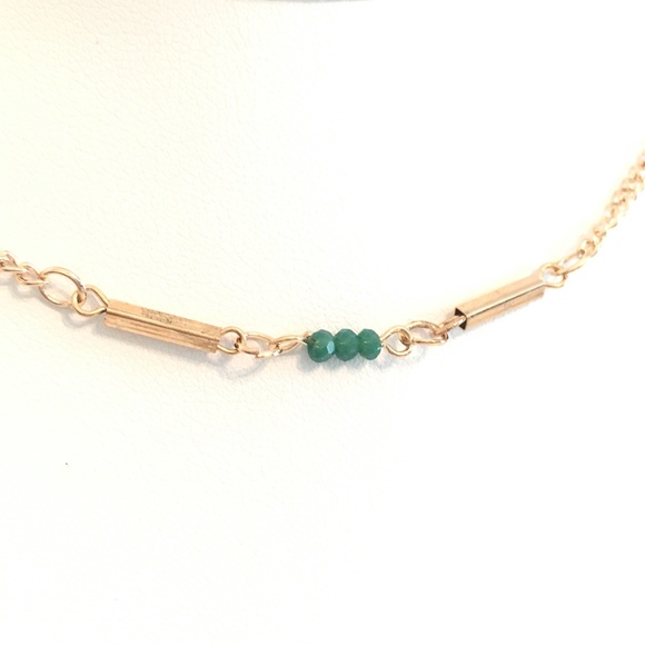 Turquoise Beaded Layered Necklace - Picture 2 of 3